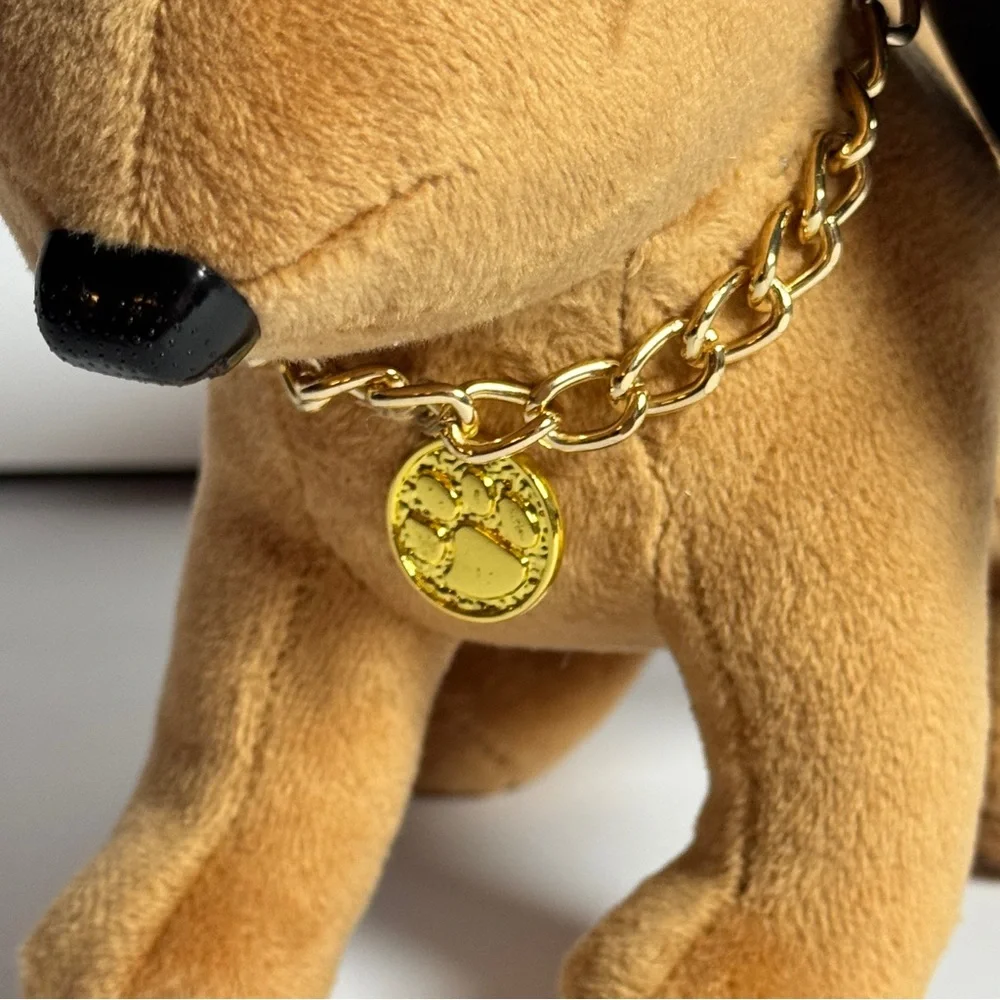 Snoop on the Stoop Dogg A Hood Tradition One Size‎ Dog with GOLD Chain Plush-NEW